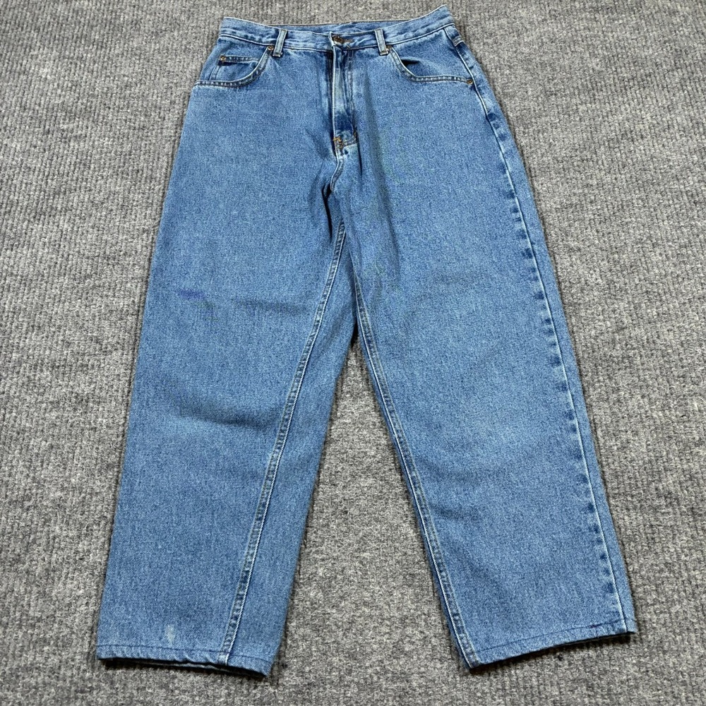 Open Trails Womens Jeans Size 10 Short Blue Stonewashed Straight Leg Cotton